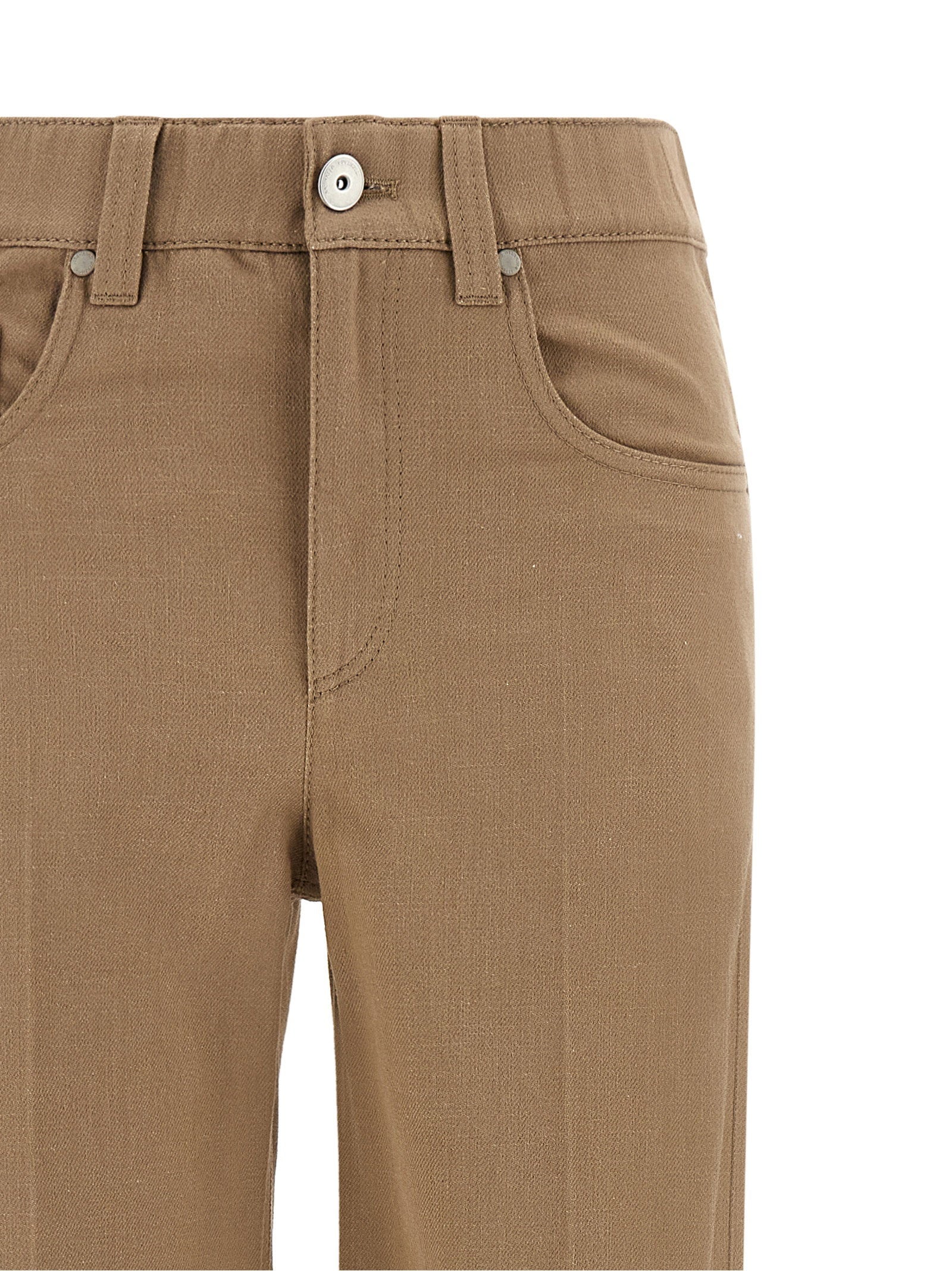 Brunello Cucinelli The Contemporary Pull-on Jeans Beige