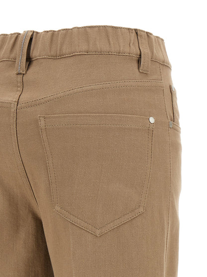 Brunello Cucinelli The Contemporary Pull-on Jeans Beige