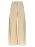Brunello Cucinelli The Wide Barrel Pants Beige