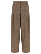 Brunello Cucinelli Prince Of Wales Lamé Pants Brown