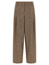 Brunello Cucinelli Prince Of Wales Lamé Pants Brown