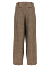 Brunello Cucinelli Prince Of Wales Lamé Pants Brown