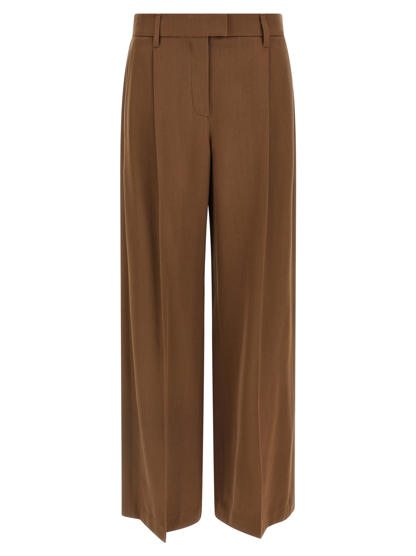 Brunello Cucinelli Loose Leg Pants Brown
