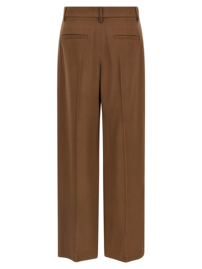 Brunello Cucinelli Loose Leg Pants Brown