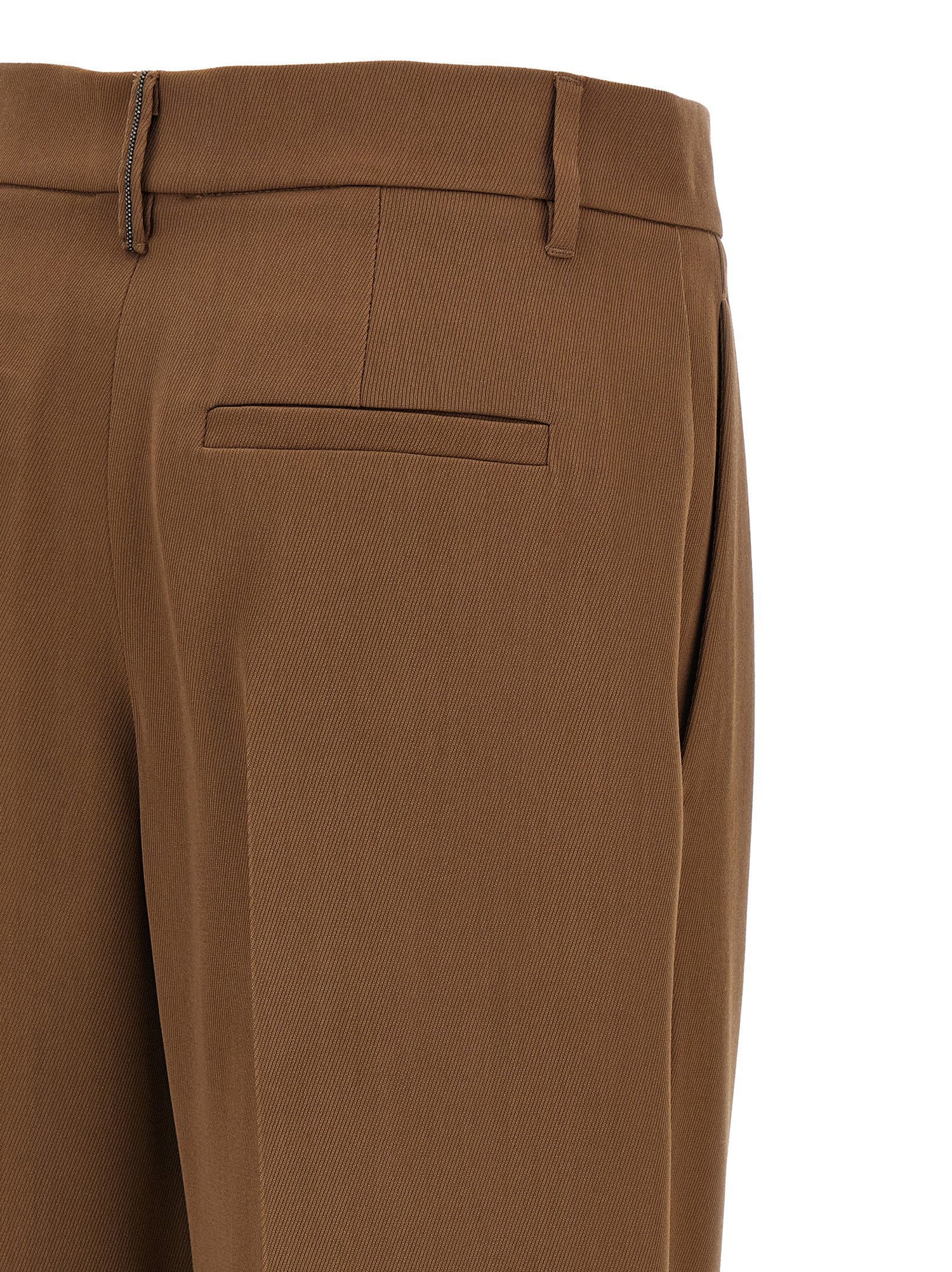 Brunello Cucinelli Loose Leg Pants Brown
