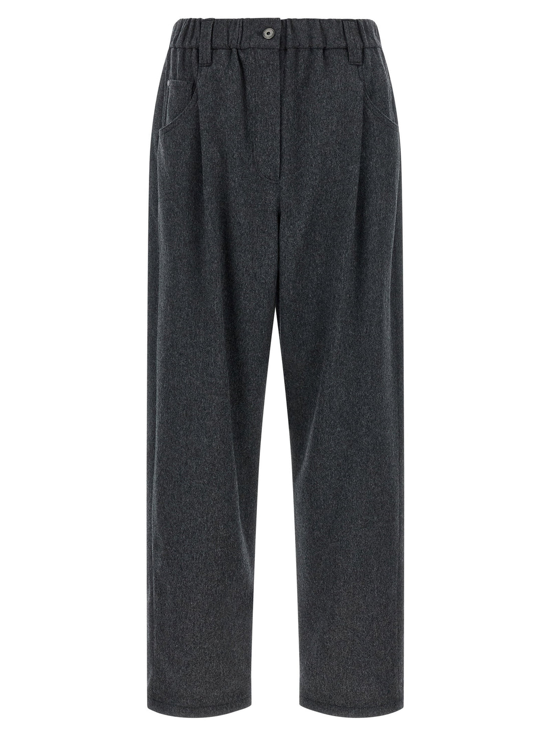 Brunello Cucinelli Wool Pants Gray