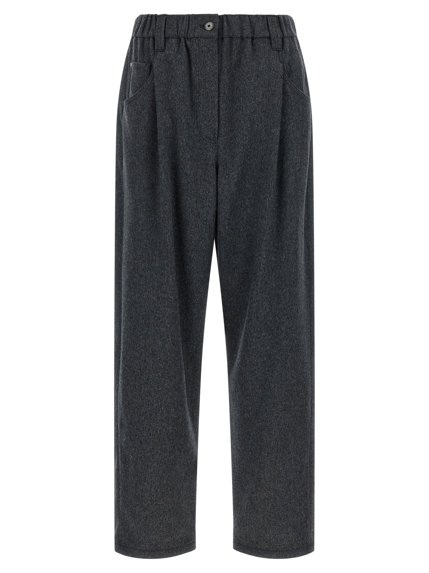 Brunello Cucinelli Wool Pants Gray
