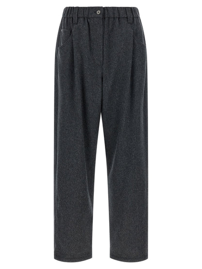 Brunello Cucinelli Wool Pants Gray