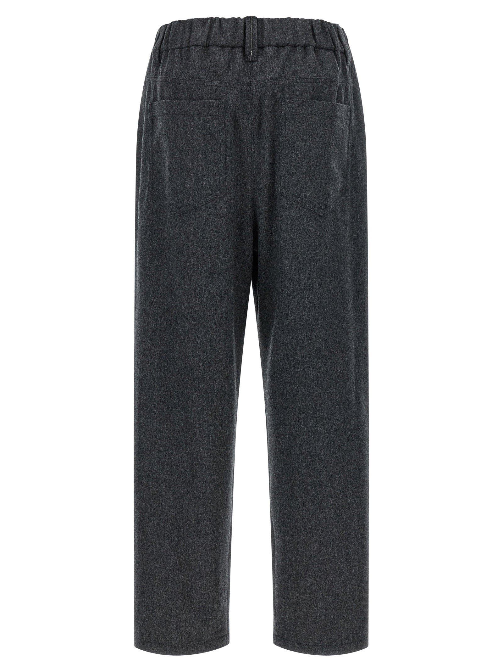 Brunello Cucinelli Wool Pants Gray