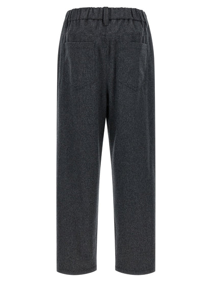 Brunello Cucinelli Wool Pants Gray