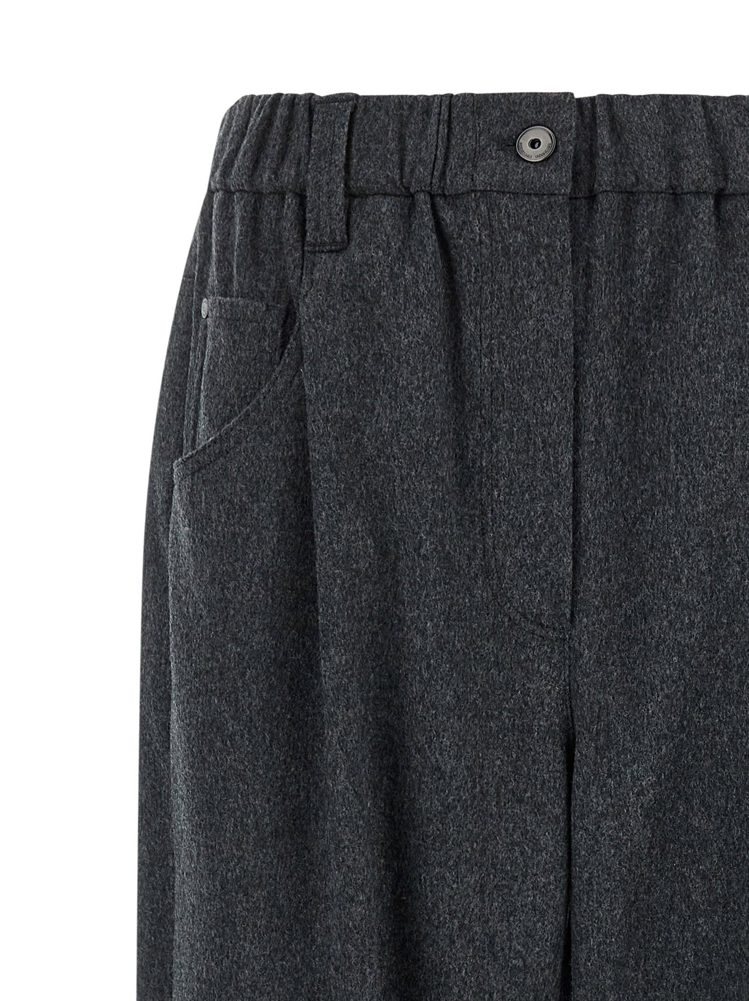 Brunello Cucinelli Wool Pants Gray
