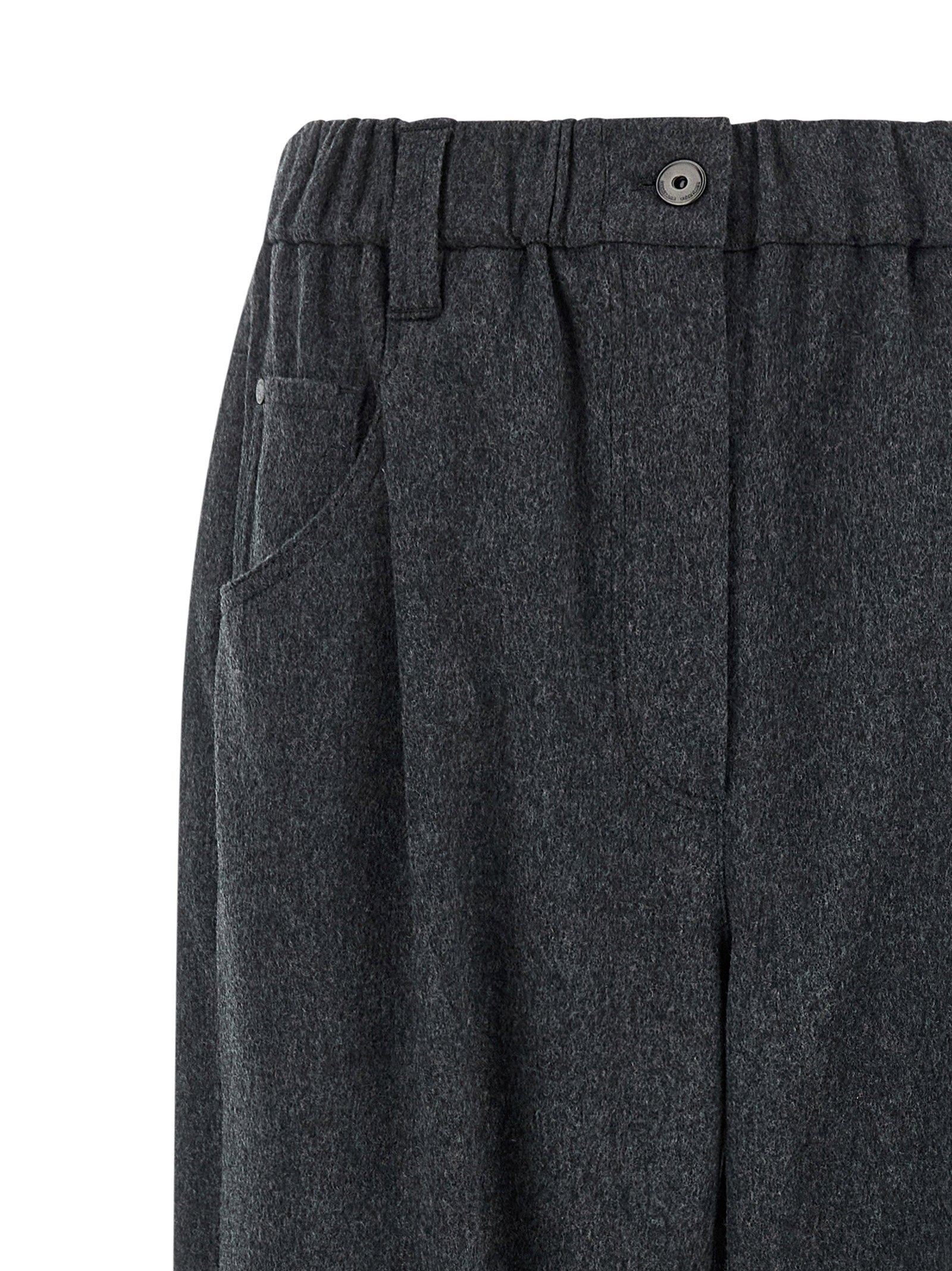 Brunello Cucinelli Wool Pants Gray