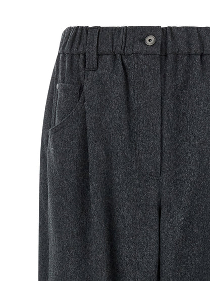 Brunello Cucinelli Wool Pants Gray
