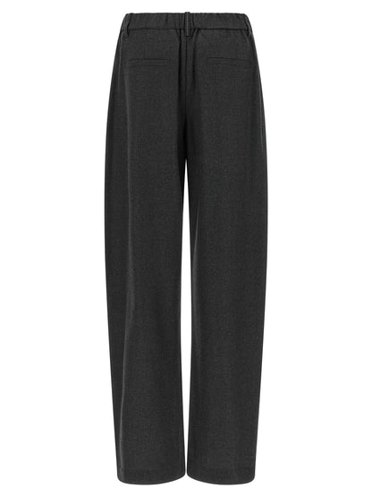 Brunello Cucinelli Double Pinch Pants Gray