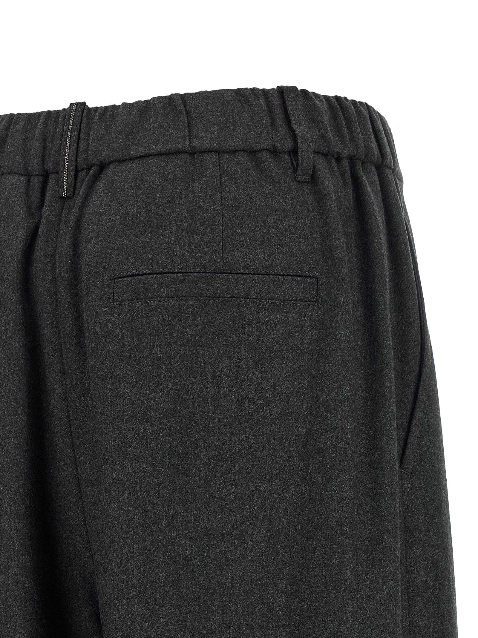 Brunello Cucinelli Double Pinch Pants Gray