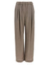 Brunello Cucinelli Light Pants With Pleats White