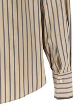 Brunello Cucinelli Shirt With Tie Beige