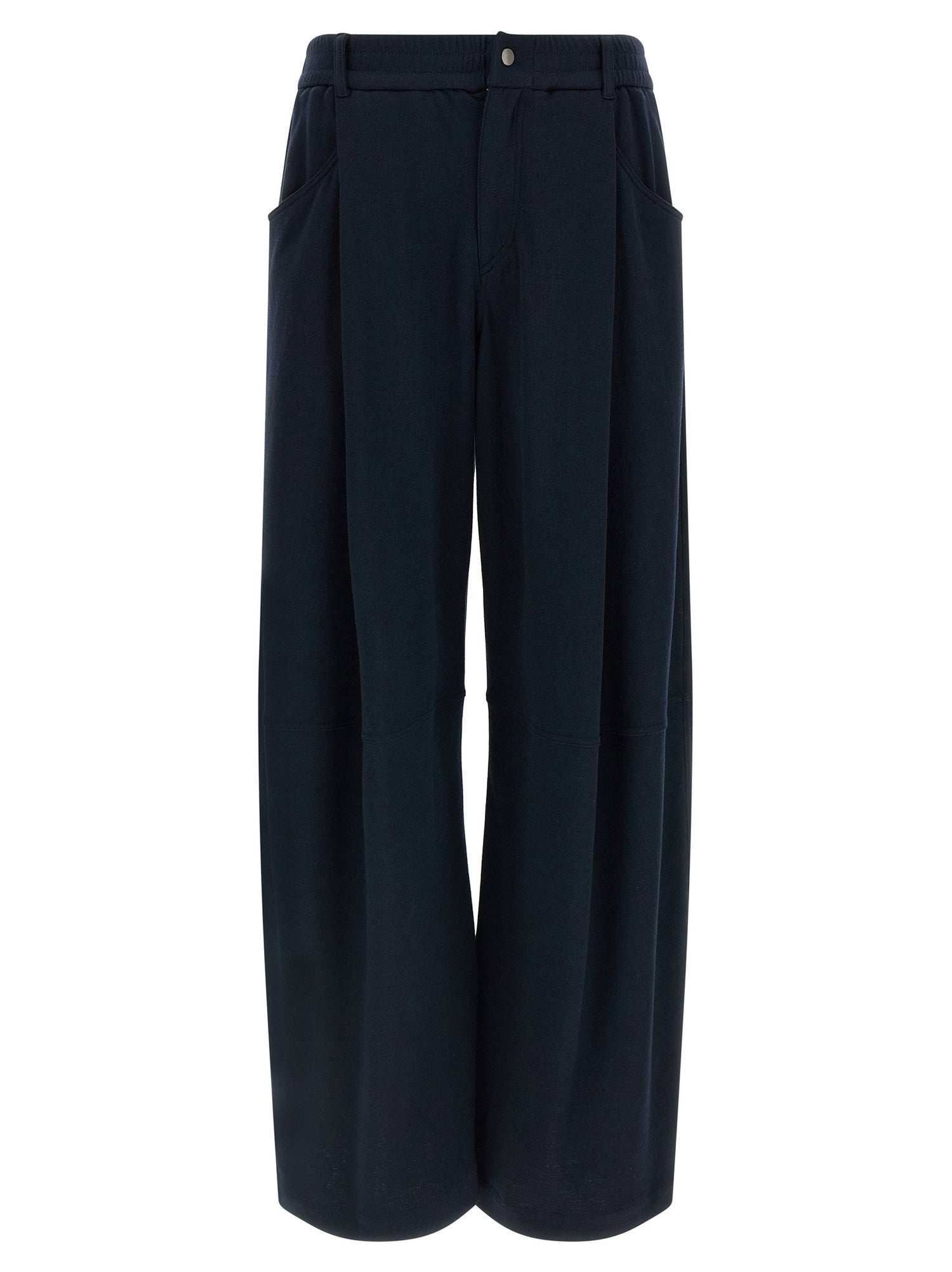 Brunello Cucinelli Cotton Silk Pants Blue