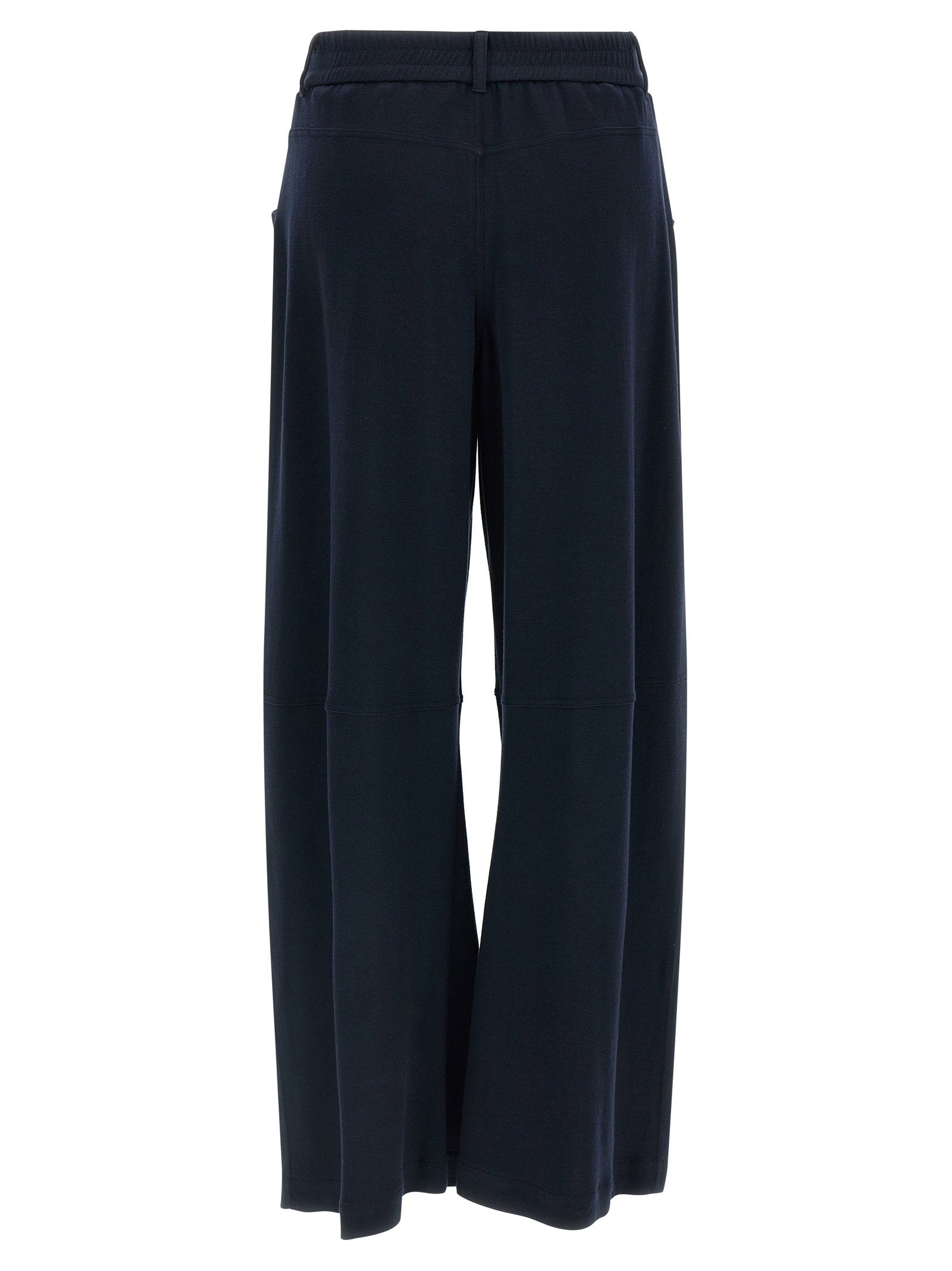 Brunello Cucinelli Cotton Silk Pants Blue