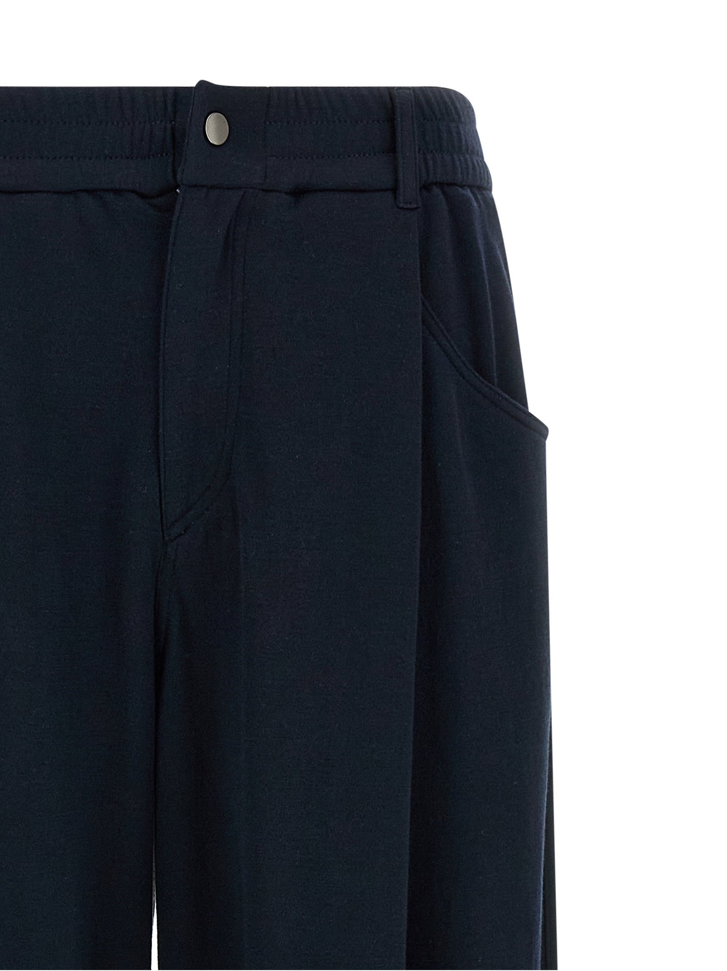 Brunello Cucinelli Cotton Silk Pants Blue