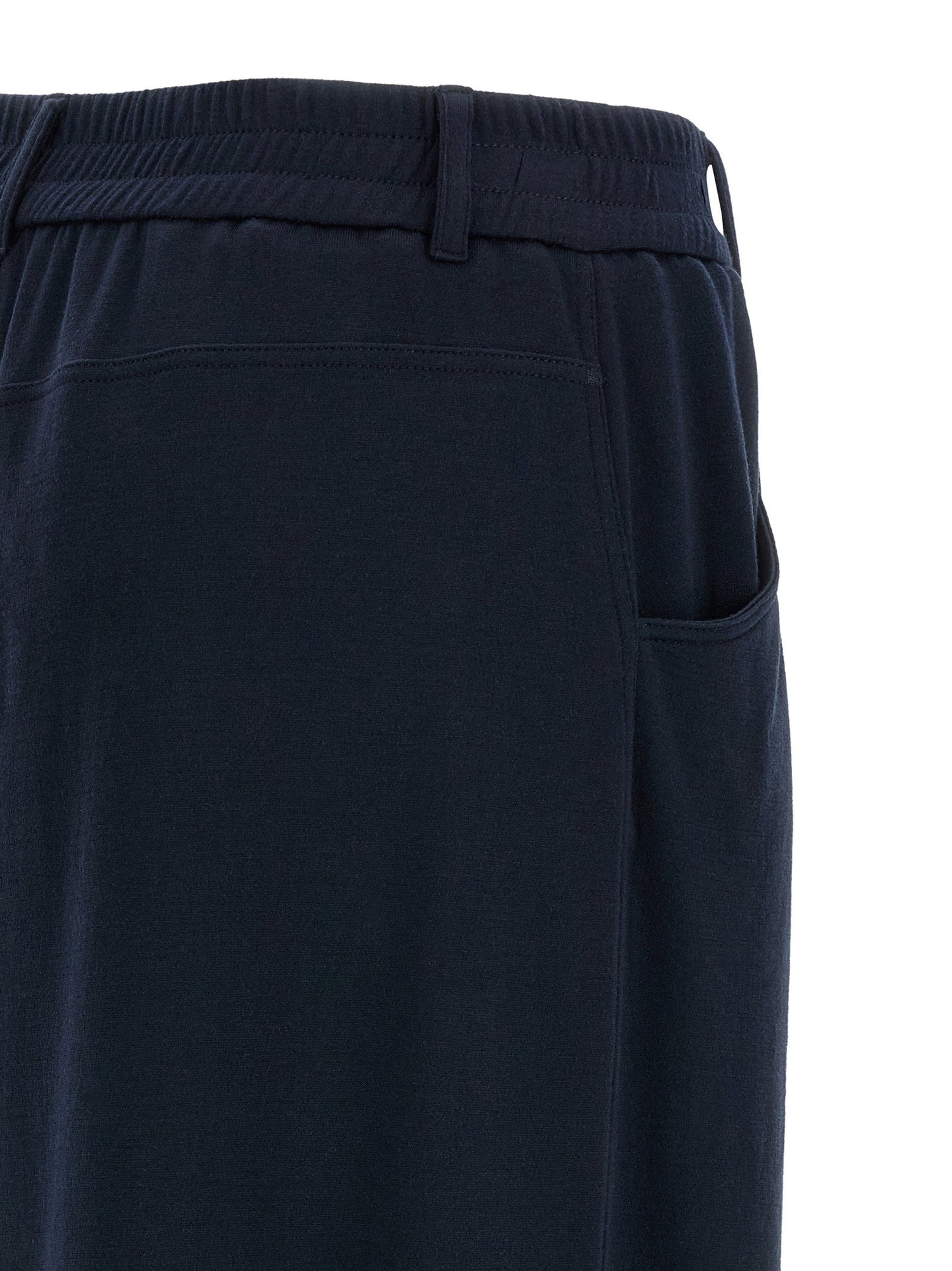 Brunello Cucinelli Cotton Silk Pants Blue