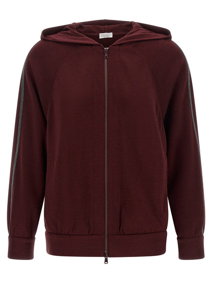 Brunello Cucinelli Hoodie Bordeaux