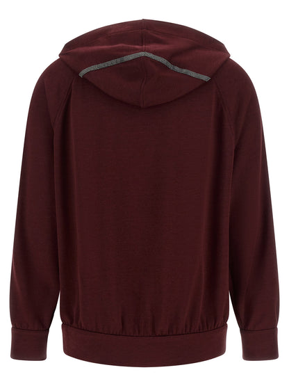 Brunello Cucinelli Hoodie Bordeaux