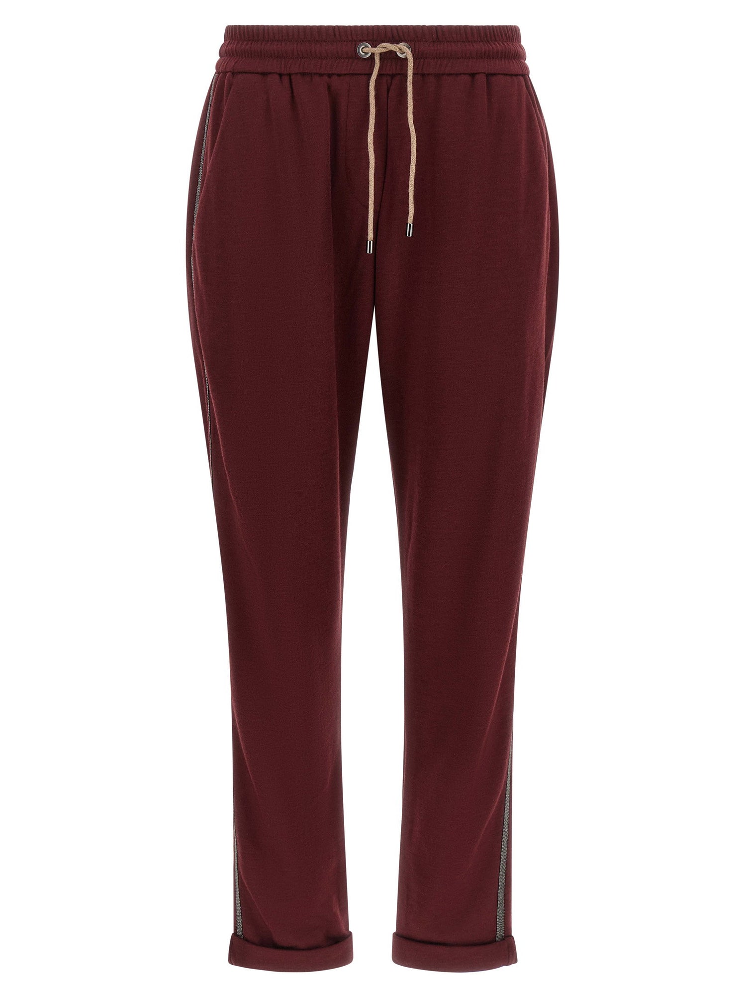 Brunello Cucinelli Track Joggers Bordeaux