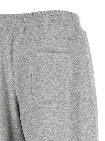 Brunello Cucinelli Cotton And Cashmere Joggers Gray
