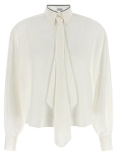 Brunello Cucinelli Shiny Collar Shirt White