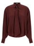 Brunello Cucinelli Shiny Collar Shirt Bordeaux