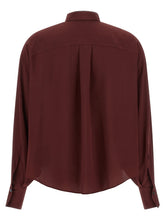 Brunello Cucinelli Shiny Collar Shirt Bordeaux
