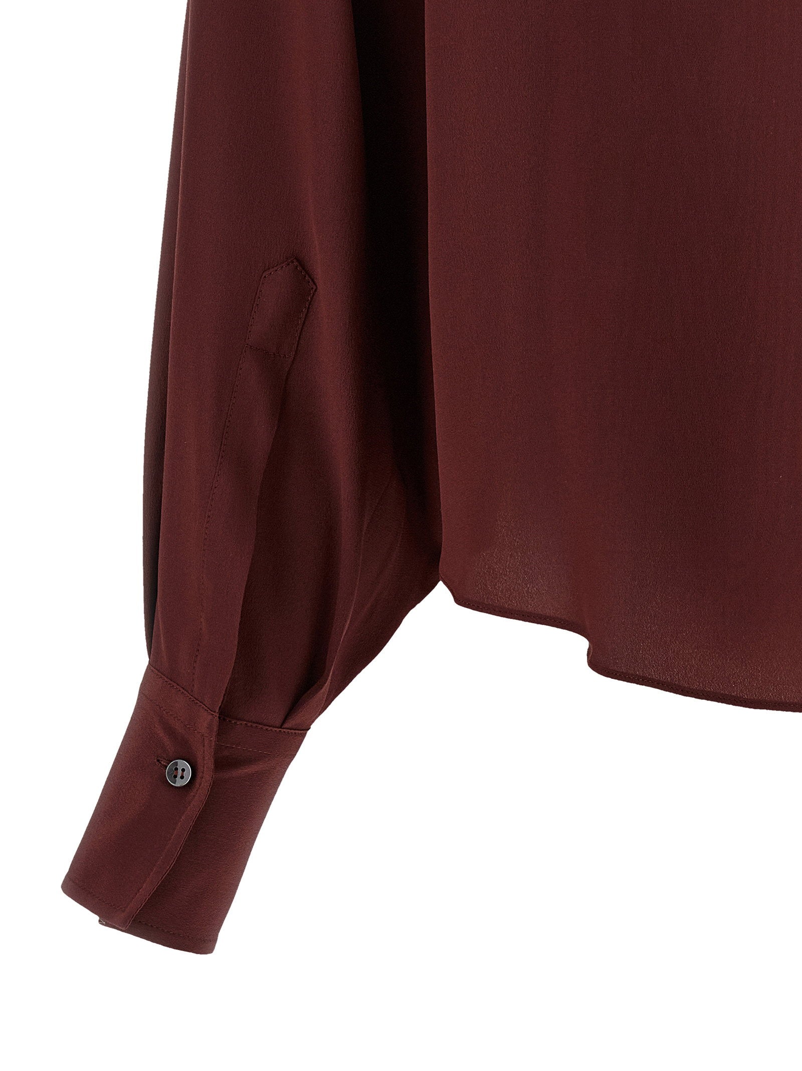 Brunello Cucinelli Shiny Collar Shirt Bordeaux
