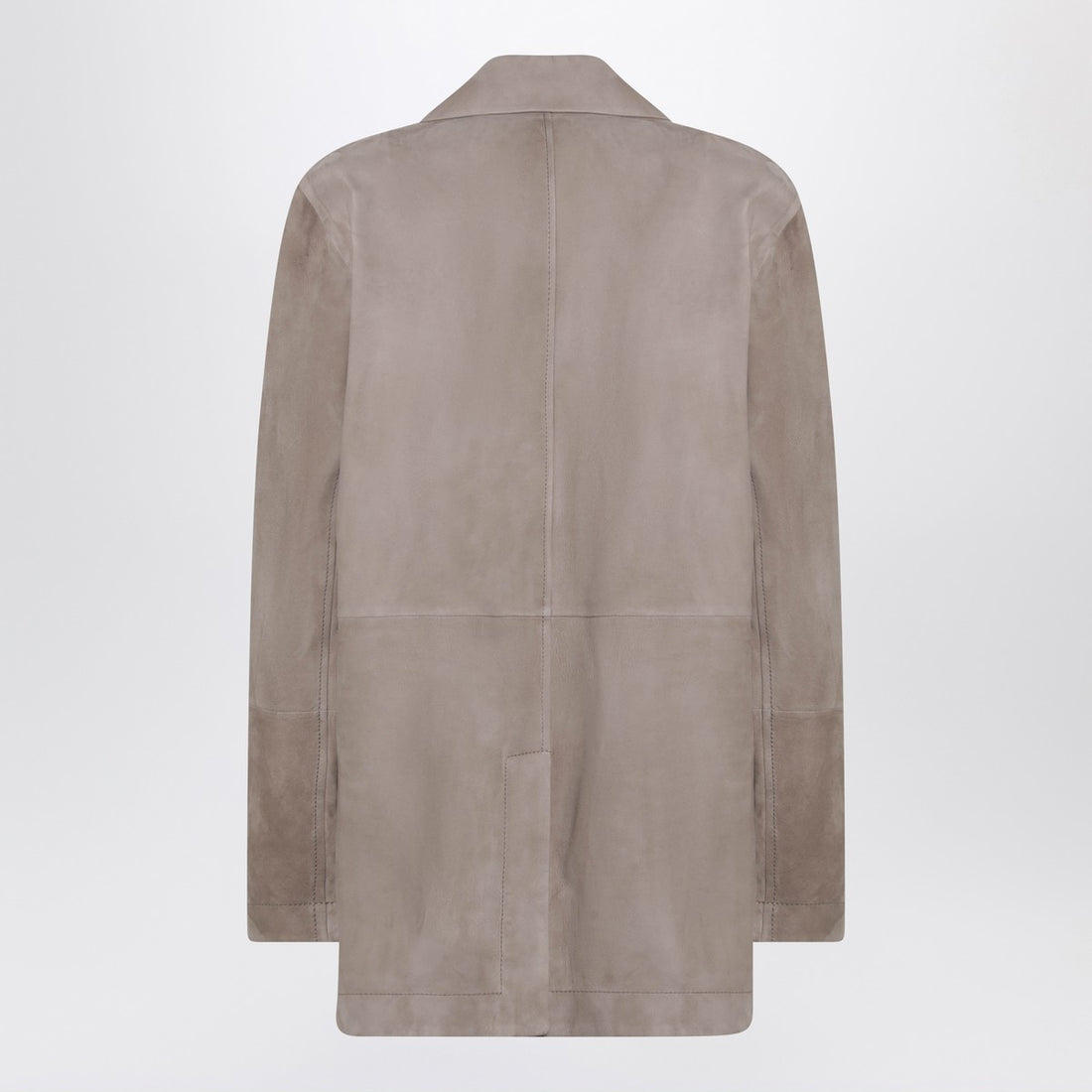 Brunello Cucinelli Light Suede Single-Breasted Blazer Brown