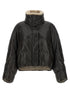 Brunello Cucinelli Padded Leather Jacket Brown