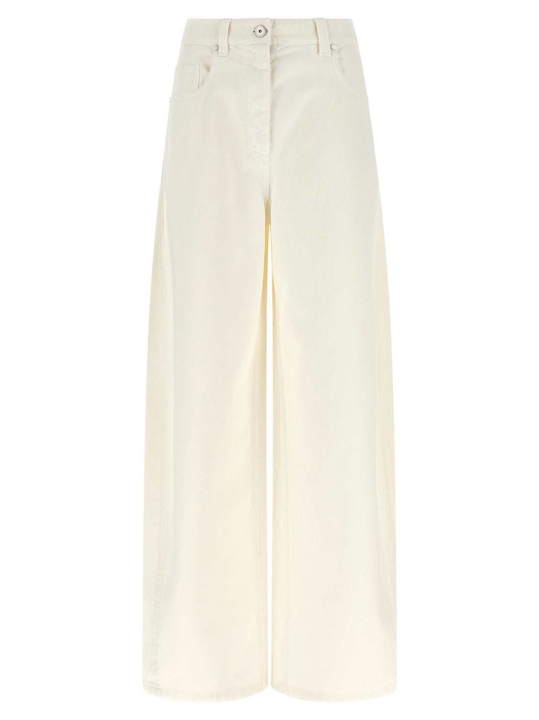 Brunello Cucinelli The Wide Barrel Jeans White