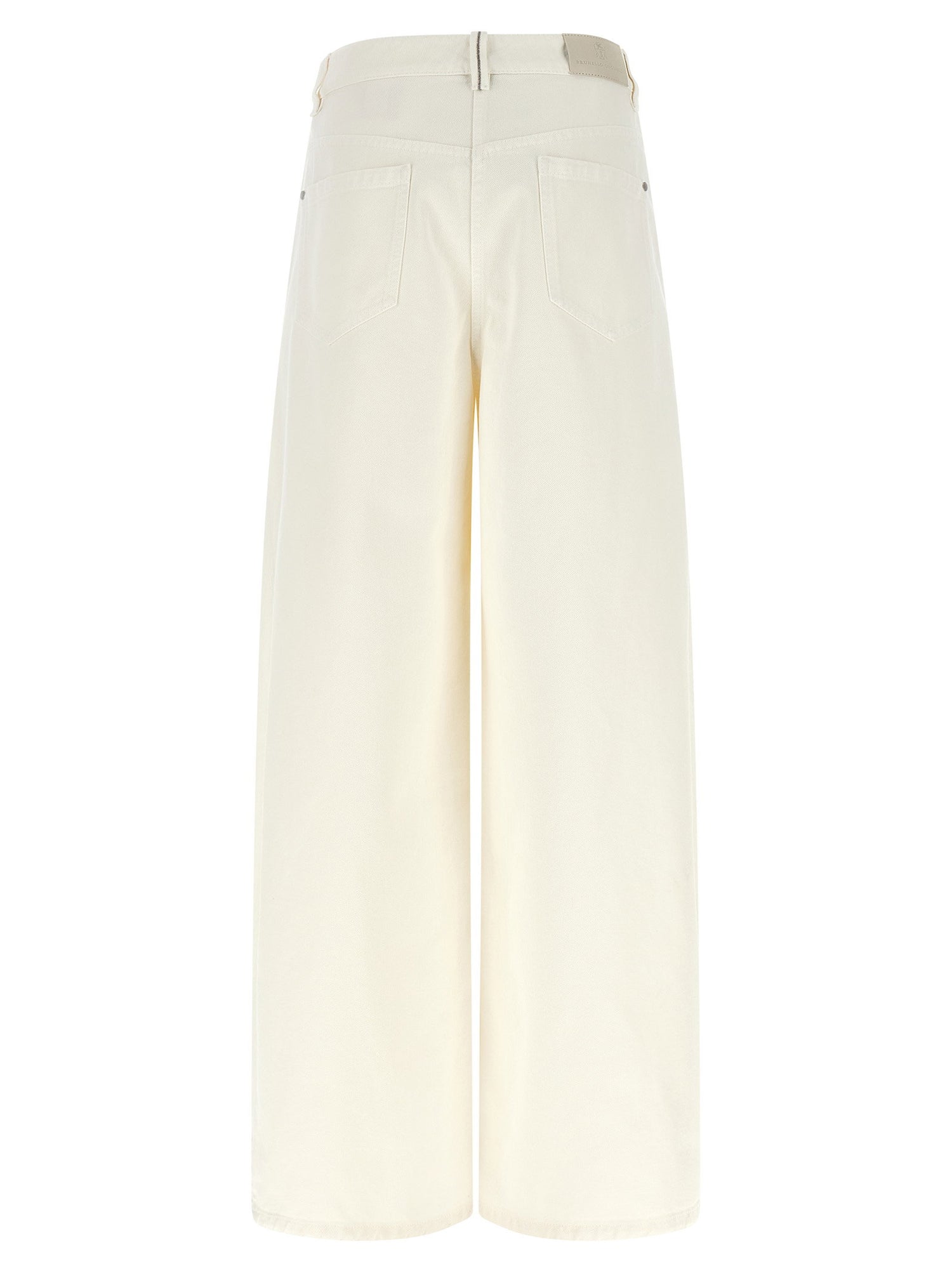 Brunello Cucinelli The Wide Barrel Jeans White