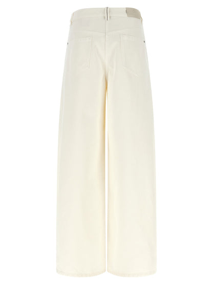 Brunello Cucinelli The Wide Barrel Jeans White