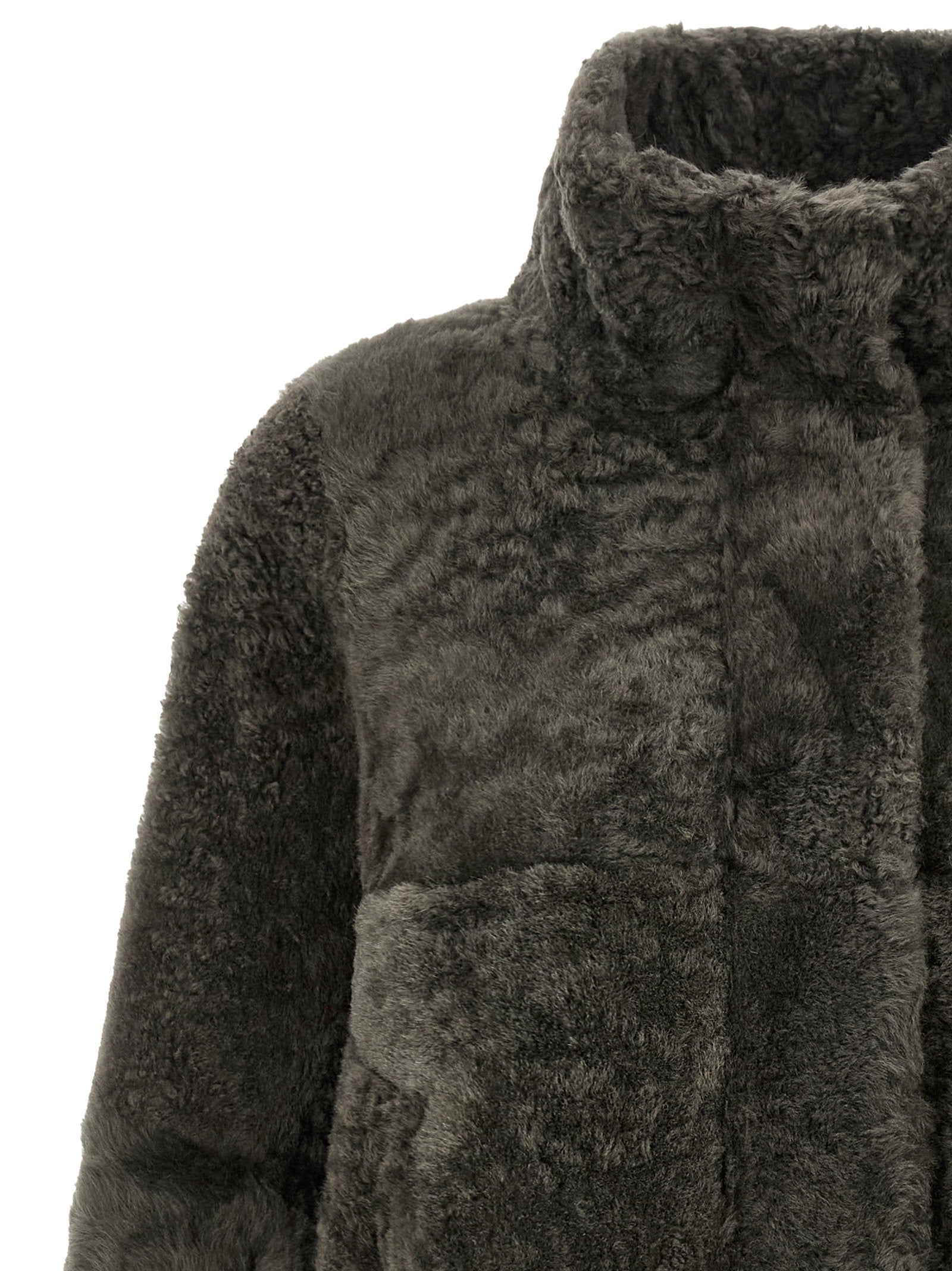 Brunello Cucinelli Cropped Fur Gray