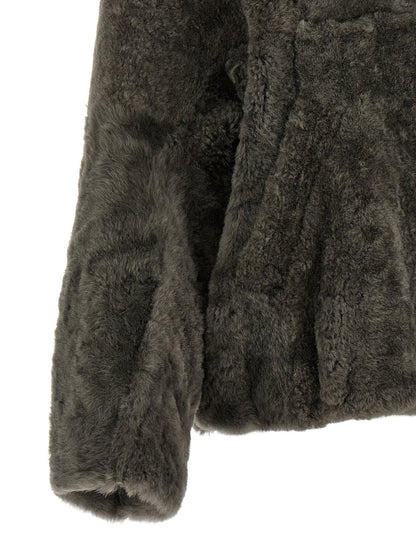 Brunello Cucinelli Cropped Fur Gray