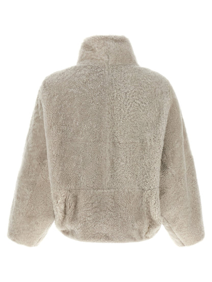 Brunello Cucinelli Cropped Fur Beige