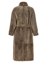 Brunello Cucinelli Shearling Coat Brown