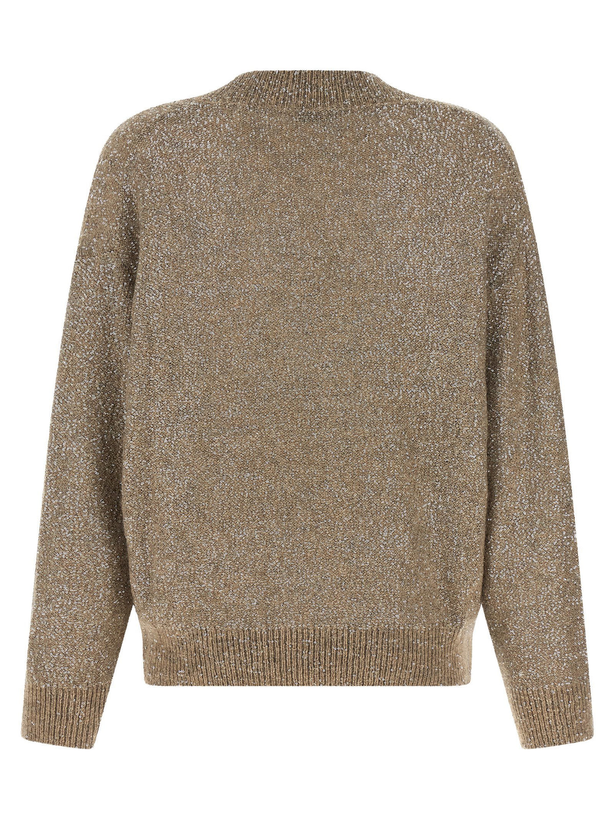 Brunello Cucinelli Dazzling Texture Sweater Beige