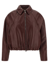 Brunello Cucinelli Nappa Leather Jacket Bordeaux