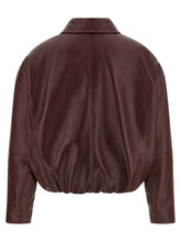 Brunello Cucinelli Nappa Leather Jacket Bordeaux