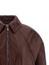 Brunello Cucinelli Nappa Leather Jacket Bordeaux