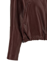 Brunello Cucinelli Nappa Leather Jacket Bordeaux