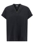Brunello Cucinelli Shiny Trims T-shirt Gray