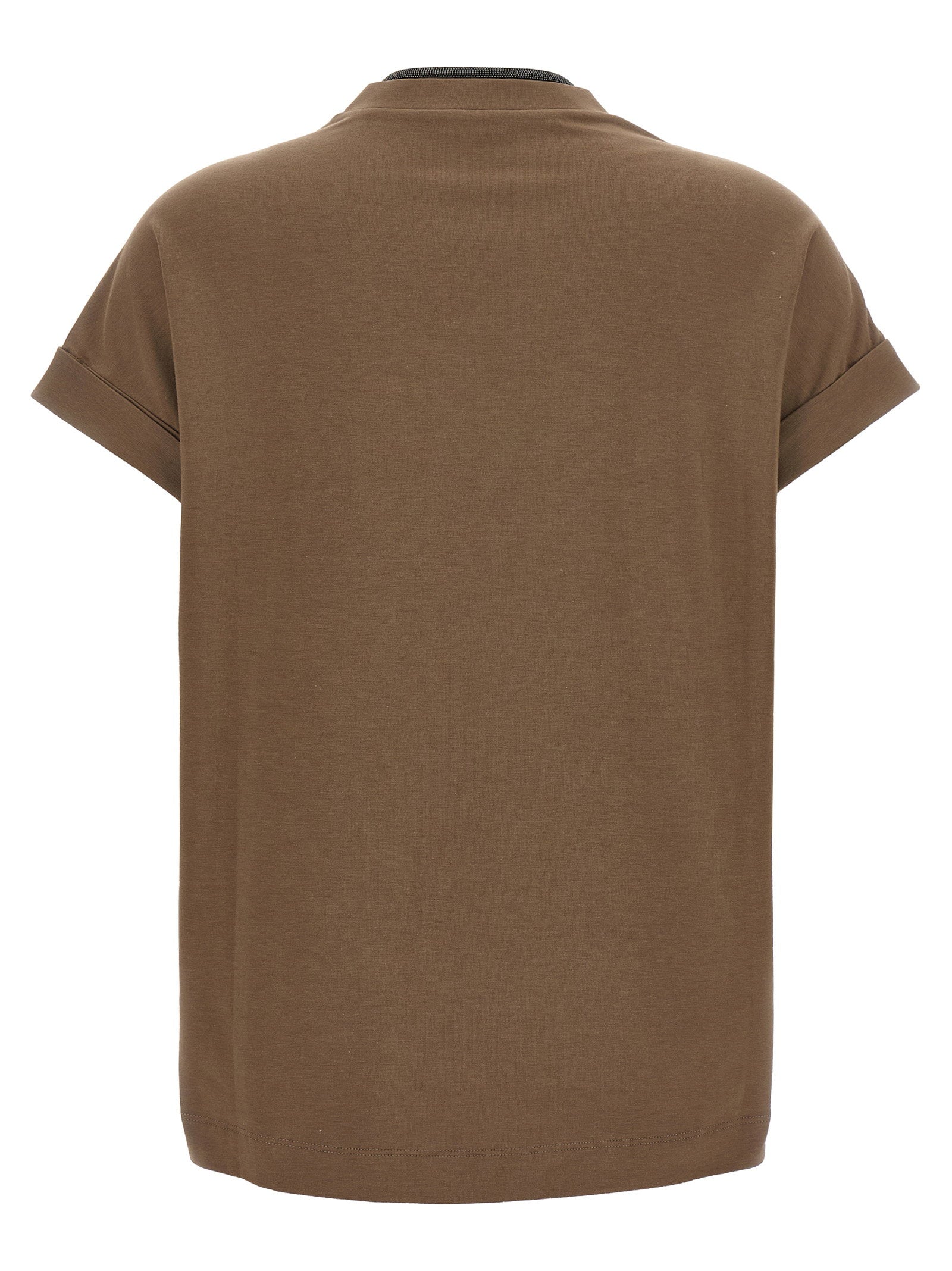 Brunello Cucinelli T-shirt Monile Brown