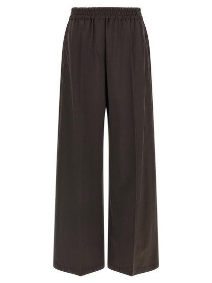 Brunello Cucinelli Cool Wool Pants Brown